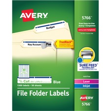 Avery AVE5766 File Folder Label