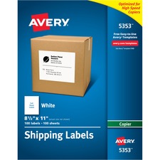 Avery AVE5353 Shipping Label