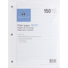 Sparco SPR82121 Refill Writing Sheet