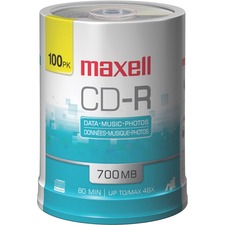 Maxell MAX648200 CD Recordable Media