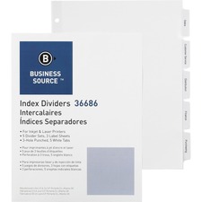 Business Source BSN36686 Index Divider