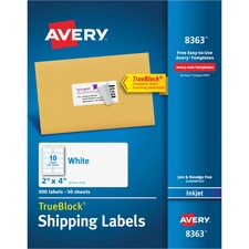 Avery AVE8363 Shipping Label