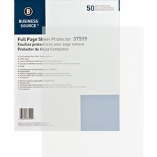 Business Source BSN37519 Sheet Protector