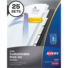 Avery AVE11517 Tab Divider