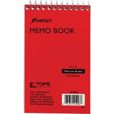 Ampad TOP25093 Memo Book