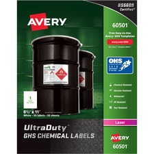 Avery AVE60501 Warning Label