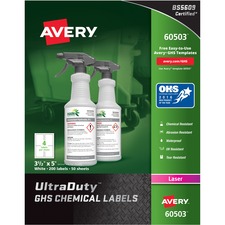 Avery AVE60503 Warning Label