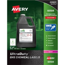 Avery AVE60504 Warning Label