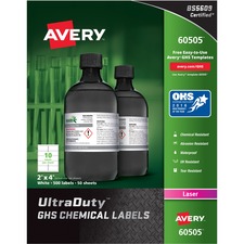 Avery AVE60505 Warning Label