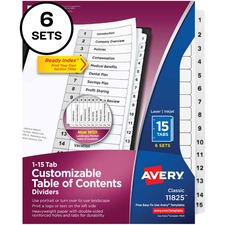 Avery AVE11825 Index Divider