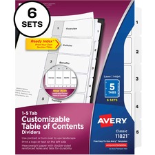 Avery AVE11821 Tab Divider