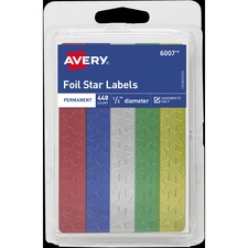 Avery AVE06007 Foil Star Label