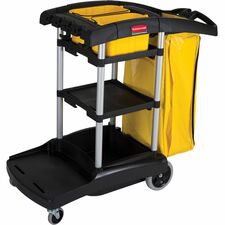 Rubbermaid RCP9T7200BK Janitorial Cart