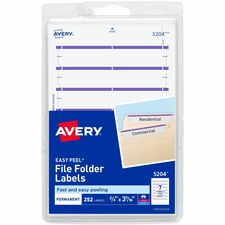 Avery 5204 File Folder Label