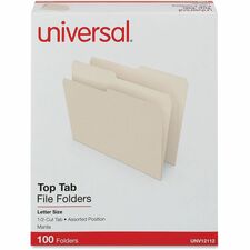 Universal UNV12112 Top Tab File Folder