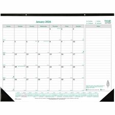 Blueline REDC177437 Desk Pad Calendar