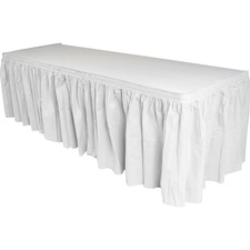 Genuine Joe 11915CT Rectangular Table Skirt