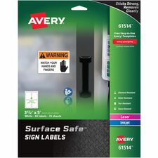 Avery 61514 Warning Label