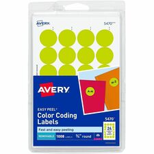 Avery 5470 Color Coded Label