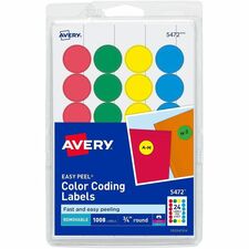 Avery 5472 Color Coded Label
