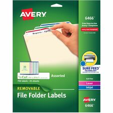 Avery 6466 File Folder Label