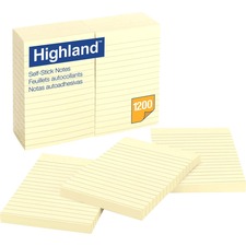 Highland 6609YW Adhesive Note